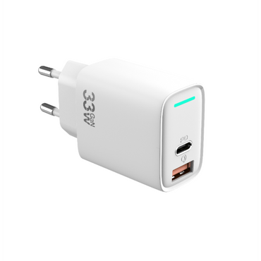 PD Quick GaN Adapter CH3350 USB-A auf USB-C 33W Weiß