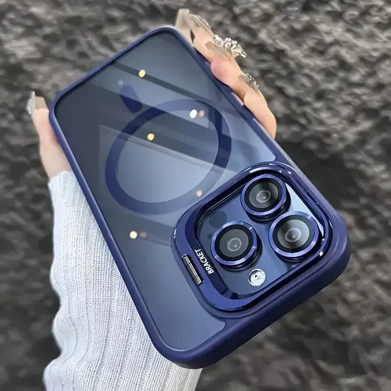 MagSafe Magnetische Stoßfeste Hülle für iPhone 16 Pro Max mit Glas Linsenschutz