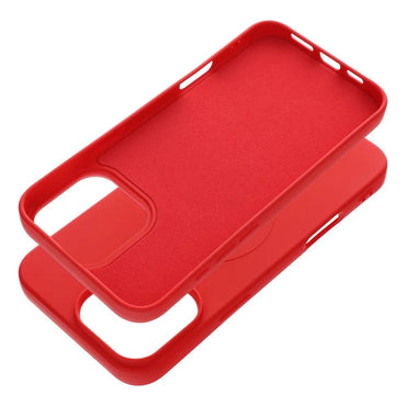 SILICONE MAG COVER Handyhülle (großes Loch) kompatibel mit MagSafe für IPHONE 16 Pro Max blau