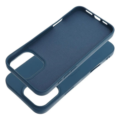 SILICONE MAG COVER Handyhülle (großes Loch) kompatibel mit MagSafe für IPHONE 16 Pro Max blau