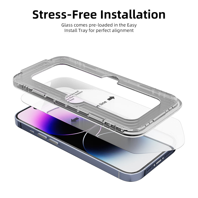 iPhone Schutzglas mit Applikator