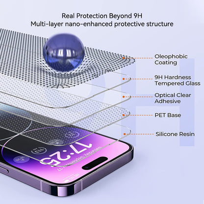iPhone Schutzglas mit Applikator