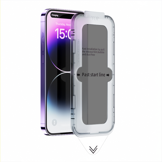 iPhone Schutzglas Privacy mit Applikator