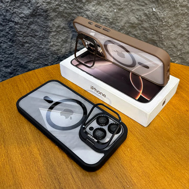 MagSafe Magnetische Stoßfeste Hülle für iPhone 16 Pro Max mit Glas Linsenschutz