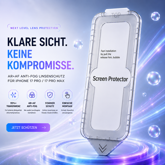 iPhone Schutzglas mit Applikator